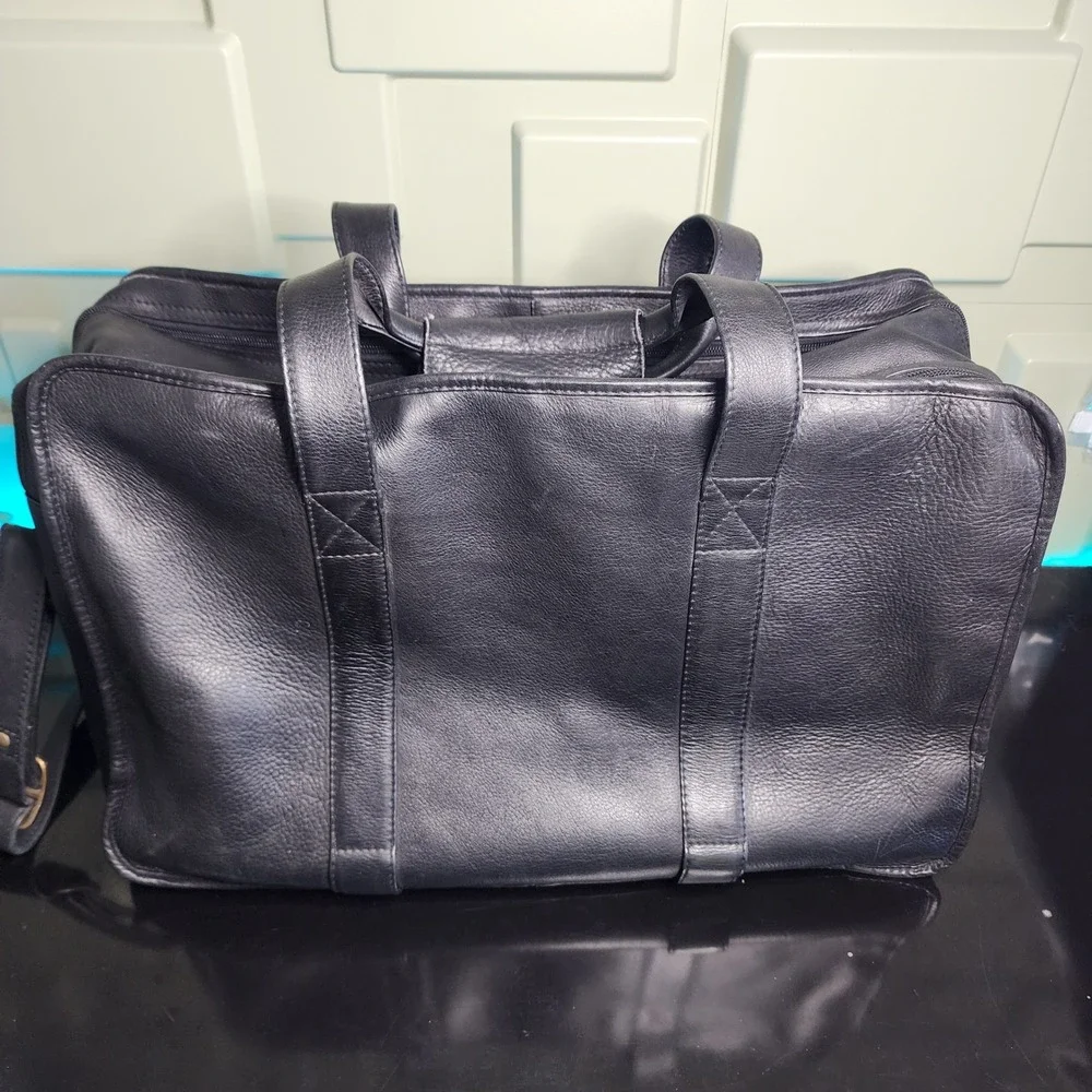 Clava‎ Leather Briefcase Bag Unisex Large Professional Multi-Pocket Excellent